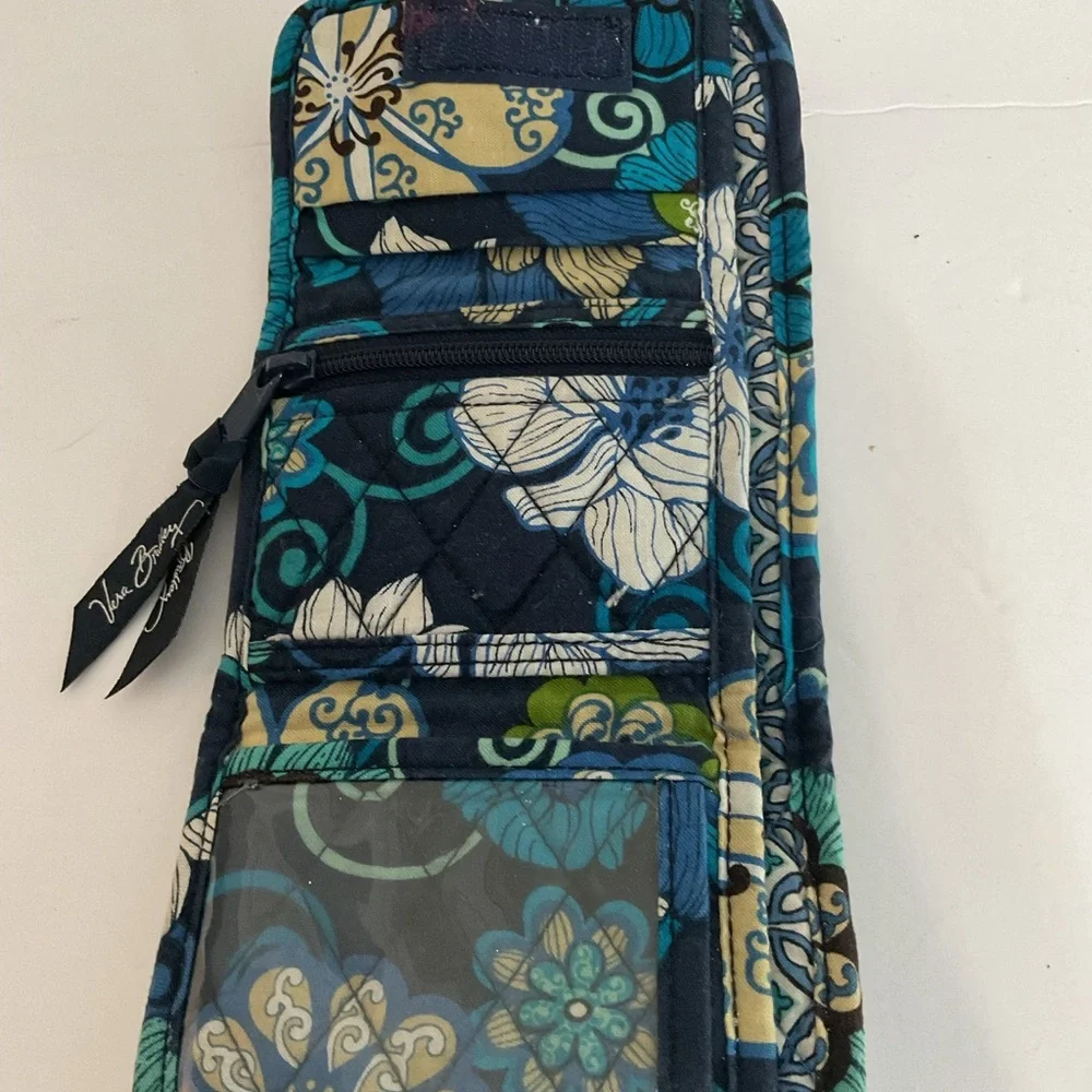 Vera Bradley Bermuda Blue Trifold Wallet - Picture 3 of 6
